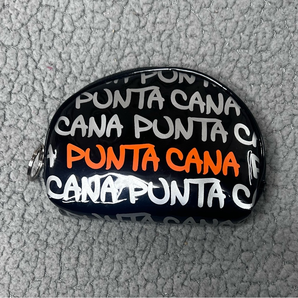 Robin Ruth Punta Cana Black And Orange Mini Wallet